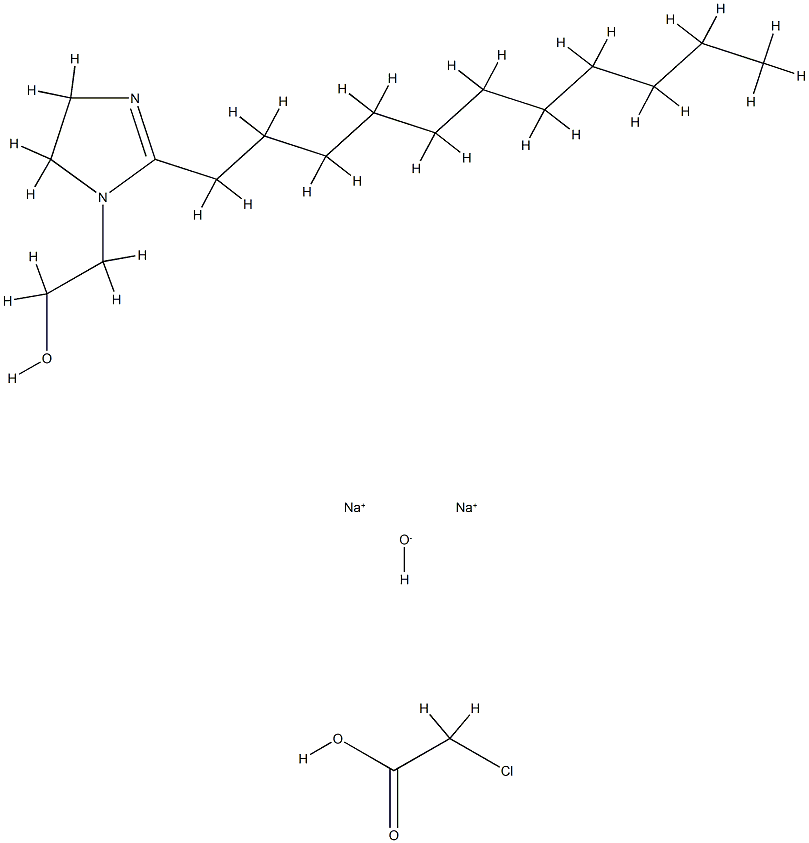 Acetic acid, chloro-, sodium salt, reaction products with 4,5-dihydro-2-undecyl-1H-imidazole-1-ethanol and sodium hydroxide 구조식 이미지