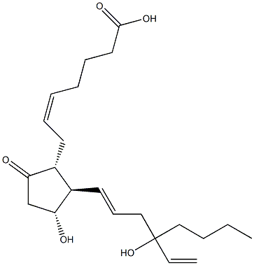 15-deoxy-16-hydroxy-16-vinylprostaglandin E2 Structure