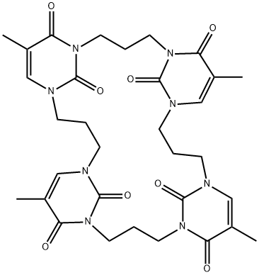 1,3-trimethylene thymine cyclic tetramer 구조식 이미지