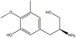 Benzenepropanol, β-aMino-3-hydroxy-4-Methoxy-5-Methyl-, (βS)- 구조식 이미지