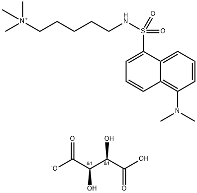 dansyl-pentane-5-trimethylammonium Structure