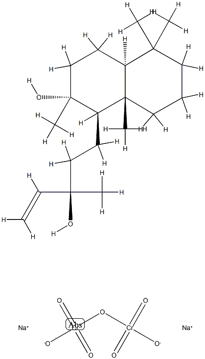 Chromic acid (H2Cr2O7), disodium salt, reaction products with [1R-[1alpha(R*),2beta,4abeta,8aalpha]]-alpha-ethenyldecahydro-2-hydroxy-alpha,2,5,5,8a-pentamethyl-1-naphthalenepropanol, hydrogenated Structure