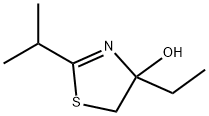 4-Thiazolol,4-ethyl-4,5-dihydro-2-(1-methylethyl)-(9CI) 구조식 이미지