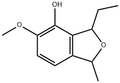 4-Isobenzofuranol,3-ethyl-1,3-dihydro-5-methoxy-1-methyl-(9CI) Structure