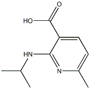 3-Pyridinecarboxylicacid,6-methyl-2-[(1-methylethyl)amino]-(9CI) Structure