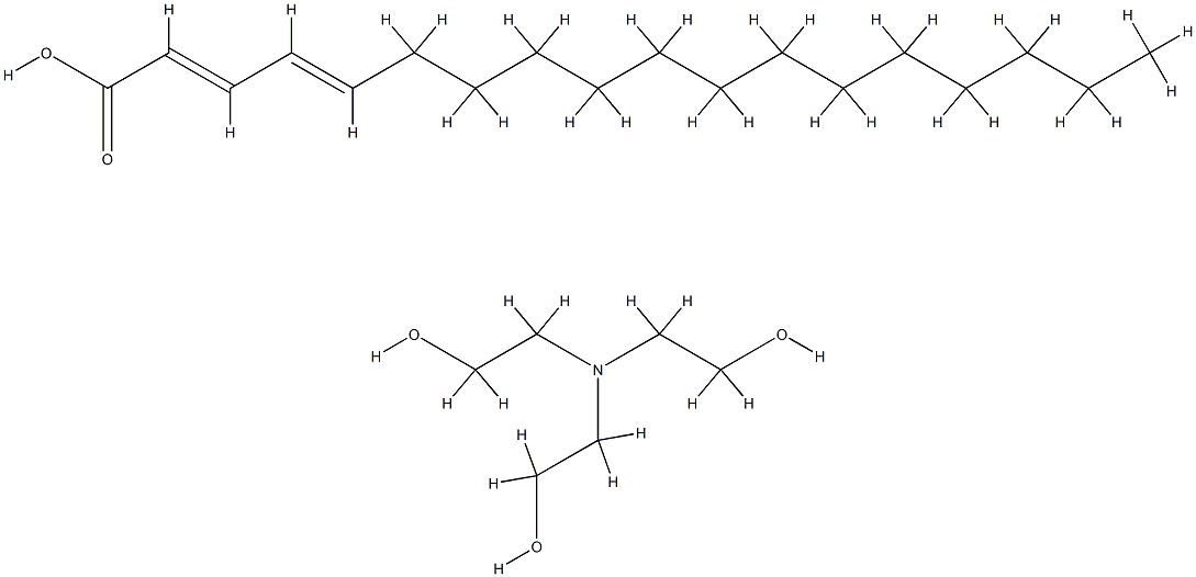 octadecadienoic acid, compound with 2,2',2''-nitrilotriethanol (1:1) Structure