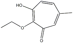 2,4,6-Cycloheptatrien-1-one,2-ethoxy-3-hydroxy-6-methyl-(9CI) 구조식 이미지
