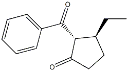 Cyclopentanone, 2-benzoyl-3-ethyl-, (2R,3S)-rel- (9CI) Structure