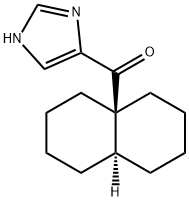1H-Imidazol-4-yl[1,3,4,5,6,7,8,8aβ-octahydronaphthalen-4aα(2H)-yl] ketone 구조식 이미지