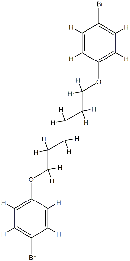 1-브로모-4-[6-(4-브로모페녹시)헥옥시]벤젠 구조식 이미지