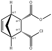 Bicyclo[2.2.1]hept-5-ene-2-carboxylic acid, 3-(chlorocarbonyl)-, methyl ester, (1R,2S,3R,4S)-rel- (9CI) Structure