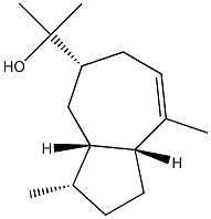 (3S)-1,2,3,3aβ,4,5,6,8aβ-Octahydro-α,α,3α,8-tetramethyl-5α-azulenemethanol 구조식 이미지