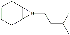 7-Azabicyclo[4.1.0]heptane,7-(3-methyl-2-butenyl)-(9CI) Structure