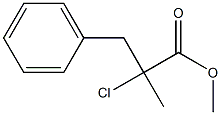 α-Chloro-α-methylbenzenepropionic acid methyl ester Structure