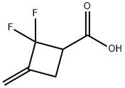 Cyclobutanecarboxylic acid, 2,2-difluoro-3-methylene- (6CI,8CI,9CI) 구조식 이미지