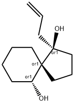 Spiro[4.5]decane-1,6-diol, 1-(2-propenyl)-, (1R,5R,6R)-rel- (9CI) Structure