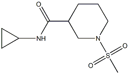 3-Piperidinecarboxamide,N-cyclopropyl-1-(methylsulfonyl)-(9CI) Structure