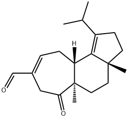 2,3,3a,4,5,5a,6,7,10,10aβ-Decahydro-1-isopropyl-3aβ,5aα-dimethyl-6-oxocyclohepta[e]indene-8-carbaldehyde Structure