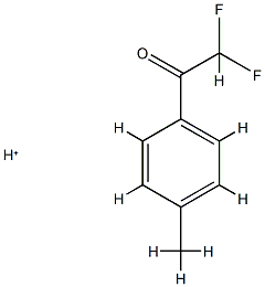 Ethanone,  2,2-difluoro-1-(4-methylphenyl)-,  conjugate  acid  (9CI) Structure