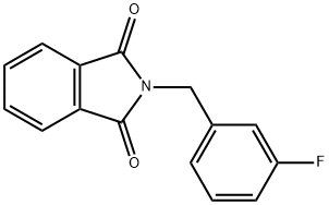 1H-Isoindole-1,3(2H)-dione,2-[(3-fluorophenyl)methyl]-（WS205034） 구조식 이미지