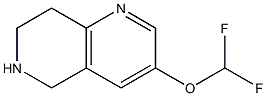 1,6-나프티리딘,3-(디플루오로메톡시)-5,6,7,8-테트라히드로-(9CI) 구조식 이미지