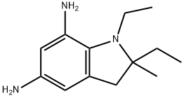 1H-Indole-5,7-diamine,1,2-diethyl-2,3-dihydro-2-methyl-(9CI) 구조식 이미지