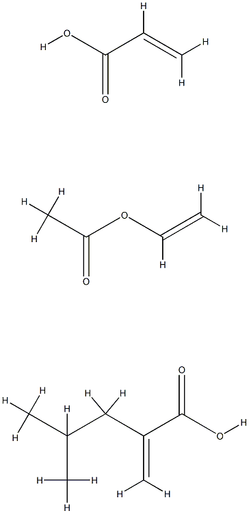 2-Propenoic acid, polymer with ethenyl acetate and 2-methylpropyl 2-propenoate Structure