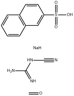 2-Naphthalenesulfonic acid, sodium salt, polymer with cyanoguanidine and formaldehyde Structure