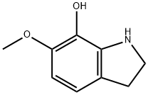 1H-Indol-7-ol,2,3-dihydro-6-methoxy-(9CI) 구조식 이미지