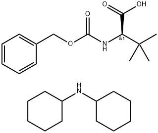 D-Valine, 3-Methyl-N-[(phenylMethoxy)carbonyl]-, coMpd. with N-cyclohexylcyclohexanaMine (1:1) Structure