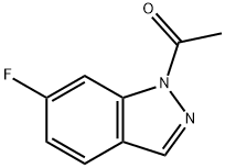 6-fluoro-1-acetylindazole Structure