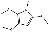 1H-Pyrrole,3,5-dimethoxy-1-methyl-2-(methylthio)-(9CI) 구조식 이미지