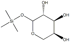 L-Arabinopyranose,1-O-(trimethylsilyl)-(9CI) Structure