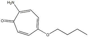 2,4,6-Cycloheptatrien-1-one,2-amino-5-butoxy-(9CI) Structure