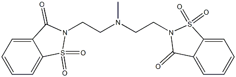 8-[2-[methyl-[2-(7,9,9-trioxo-9$l^{6}-thia-8-azabicyclo[4.3.0]nona-1,3 ,5-trien-8-yl)ethyl]amino]ethyl]-9,9-dioxo-9$l^{6}-thia-8-azabicyclo[4 .3.0]nona-1,3,5-trien-7-one Structure