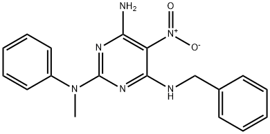 N~4~-benzyl-N~2~-methyl-5-nitro-N~2~-phenylpyrimidine-2,4,6-triamine Structure