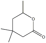 2H-Pyran-2-one, tetrahydro-4,4,6(or 4,6,6)-trimethyl- Structure