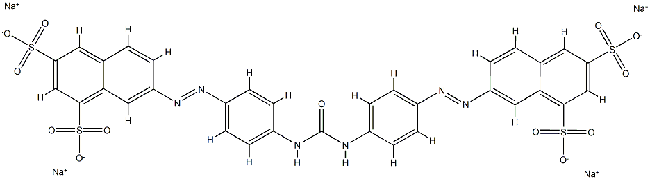 7,7'-[Carbonylbis(imino-4,1-phenyleneazo)]bis(1,3-naphthalenedisulfonic acid disodium) salt Structure