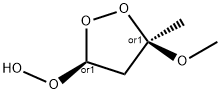Hydroperoxide, (3R,5S)-5-methoxy-5-methyl-1,2-dioxolan-3-yl, rel- (9CI) 구조식 이미지