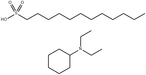 dodecane-1-sulphonic acid, compound with N,N-diethylcyclohexylamine (1:1) Structure