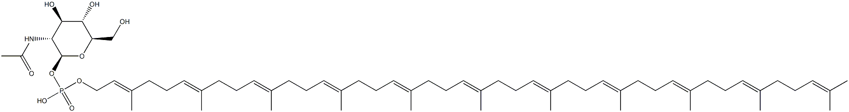 N-아세틸글루코사미닐포스포릴운데카프레놀 구조식 이미지