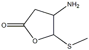 2(3H)-Furanone,4-aminodihydro-5-(methylthio)-(9CI) 구조식 이미지