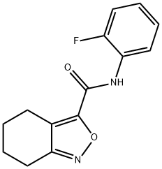 2,1-Benzisoxazole-3-carboxamide,N-(2-fluorophenyl)-4,5,6,7-tetrahydro-(9CI) 구조식 이미지