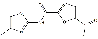 2-Furancarboxamide,N-(4-methyl-2-thiazolyl)-5-nitro-(9CI) Structure