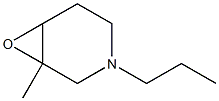 7-Oxa-3-azabicyclo[4.1.0]heptane,1-methyl-3-propyl-(9CI) 구조식 이미지