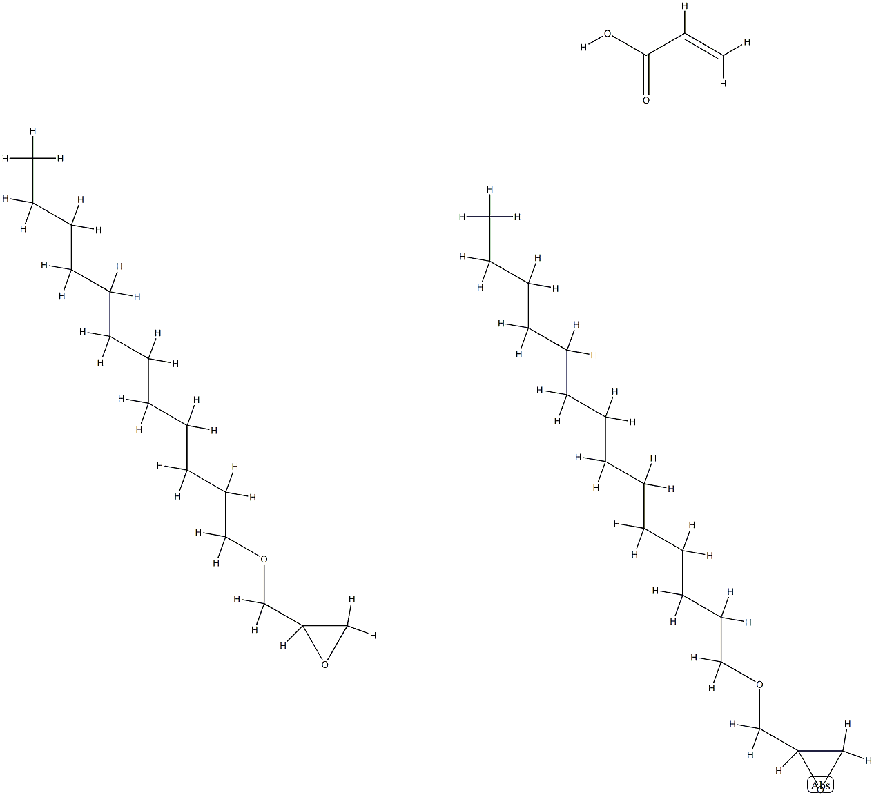 2-Propenoic acid, reaction products with glycidyl lauryl ether and glycidyl myristyl ether Structure