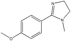 1H-Imidazole,4,5-dihydro-2-(4-methoxyphenyl)-1-methyl-(9CI) 구조식 이미지