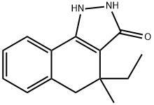 4-Ethyl-1,2,4,5-tetrahydro-4-methyl-3H-benz[g]indazol-3-one 구조식 이미지