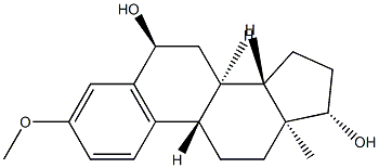 3-Methoxyestra-1,3,5(10)-triene-6α,17β-diol 구조식 이미지