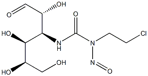 3-(3-(2-chloroethyl)-3-nitrosourea)-3-deoxyglucopyranose 구조식 이미지